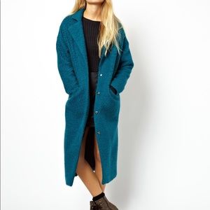 ASOS Teal Maxi Coat